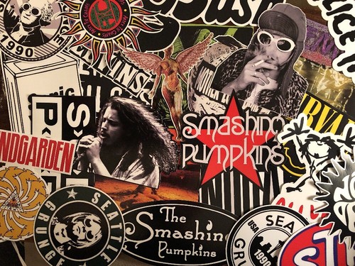 Grunge rock sticker lot kurt - -,