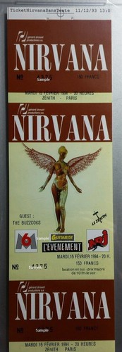 Real nirvana concert - nirvana, ticket