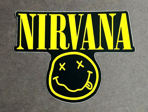Nirvana die cut sticker - nirvana,